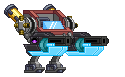 Blaster de Densinium em um mecha completo