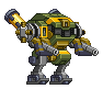 Corpo de Mecha Observador em um mecha completo