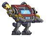 Braço de Mecha de Canhão Antiaéreo em um mecha completo
