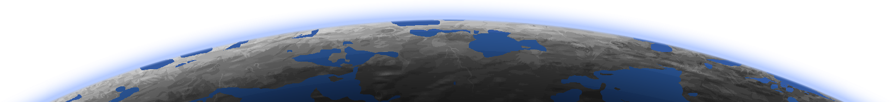 Horizonte planetário de Montanhoso