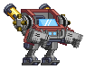 Laser Omega em um mecha completo