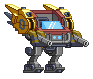 Propulsores de Mecha Zero em um mecha completo