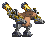 Corpo de Mecanismo Cruzado-00 em um mecha completo