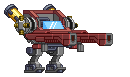 Braço de Mecha de Laser em um mecha completo
