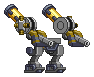 Corpo de Mecha Pandora-Mk2 em um mecha completo