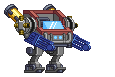 Braço de Mecha de Neo Motosserra em um mecha completo