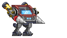 Braço de Perfuração de Tungstênio em um mecha completo