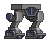 Animação isolada de Pernas de Mecha Básicas