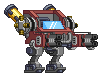 Escopeta de Mecha em um mecha completo
