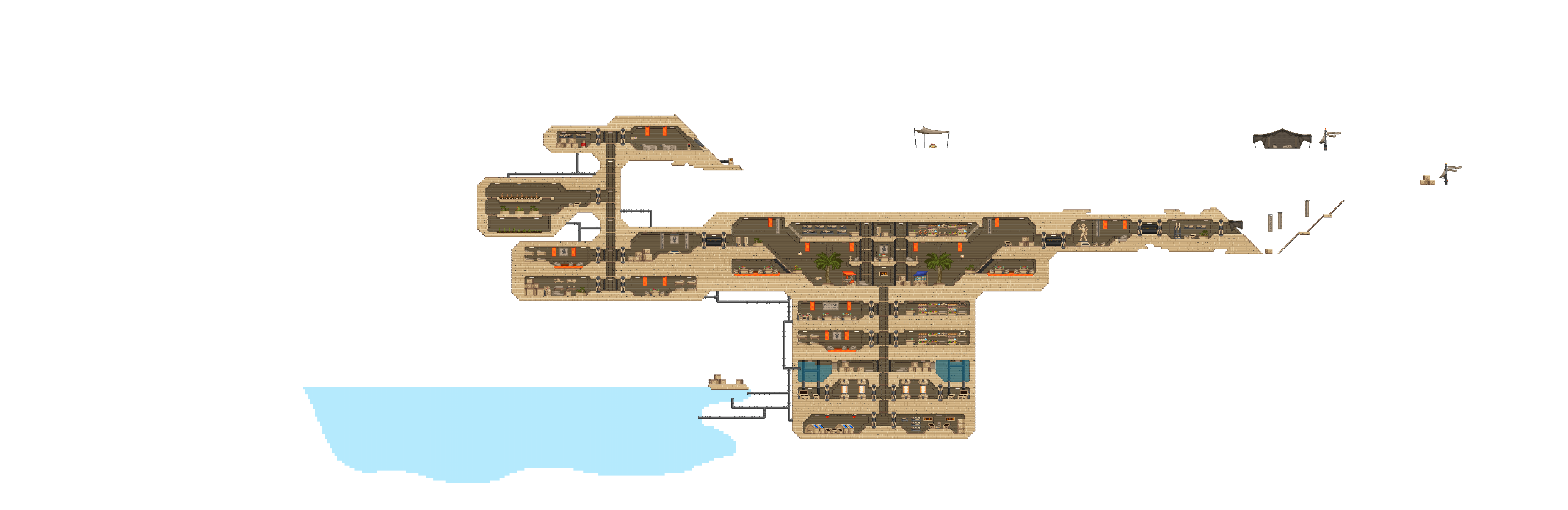 Mapa de Complexo Subterrâneo Avikan