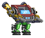 Pernas de Mecha Funil em um mecha completo