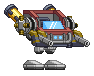 Pernas de Mecanismo Guardião em um mecha completo