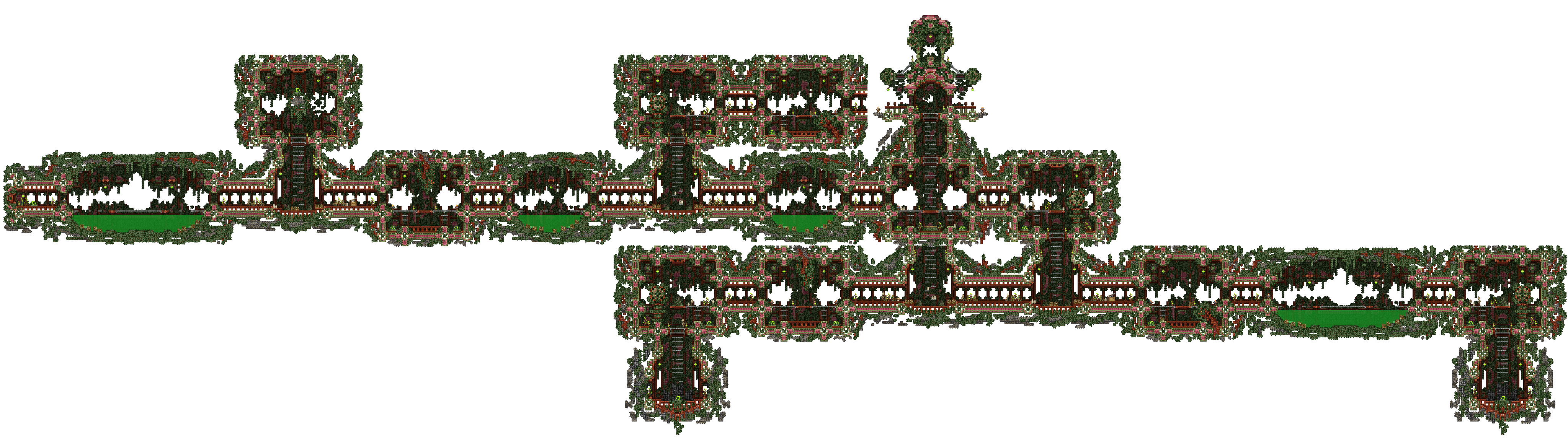 Mapa de Templo Coberto de Vegetação