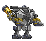 Corpo de Mecha Exitus em um mecha completo
