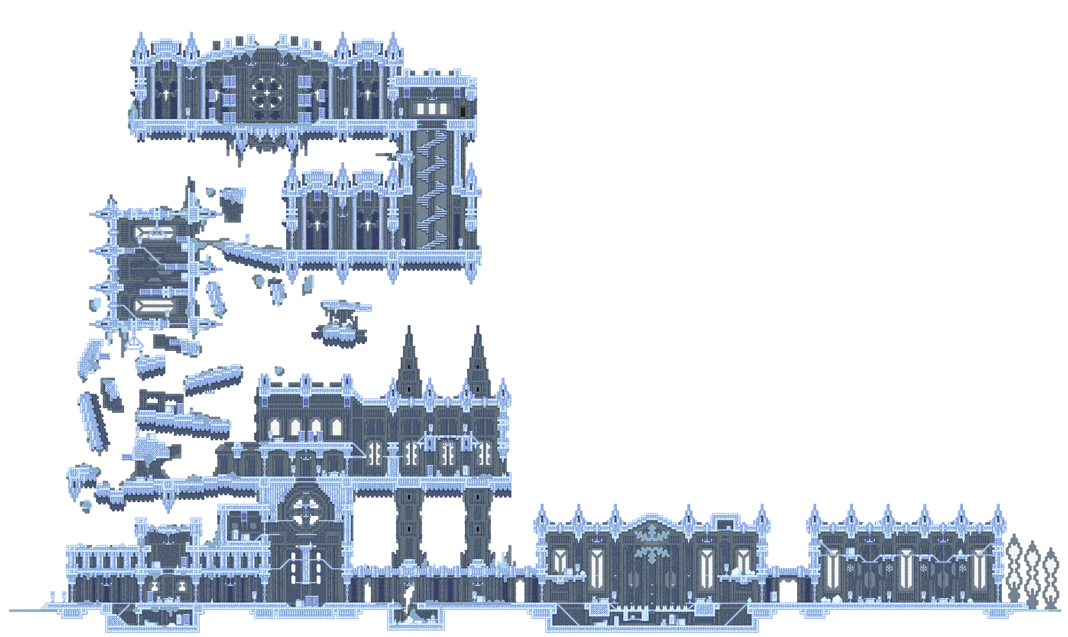Mapa de Castelo de Gelo dos Glitch