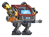Metralhadora Giratória Sigma XS em um mecha completo