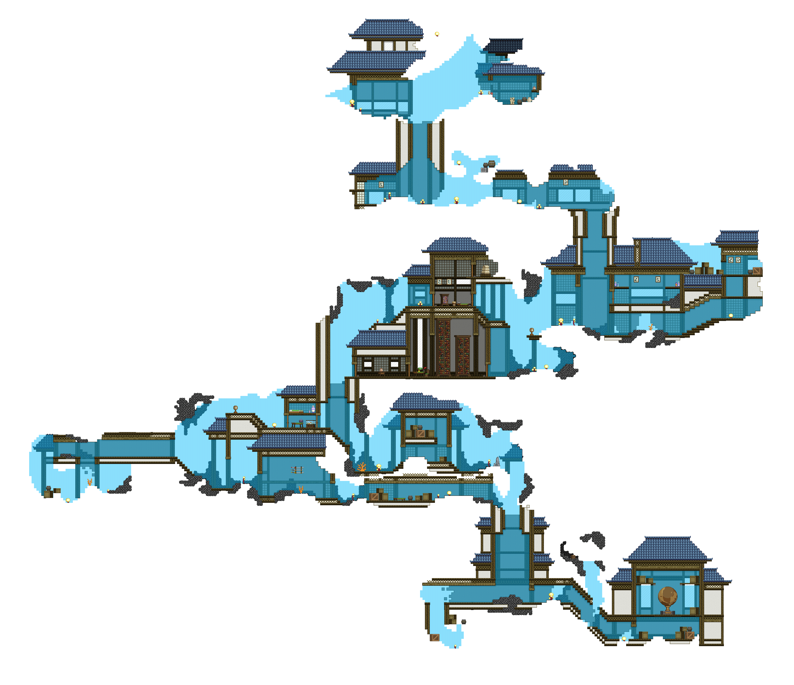 Mapa de Ruínas Subaquáticas da Cidade Hylotl