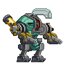 Corpo Mecha XS R-03 Rho em um mecha completo