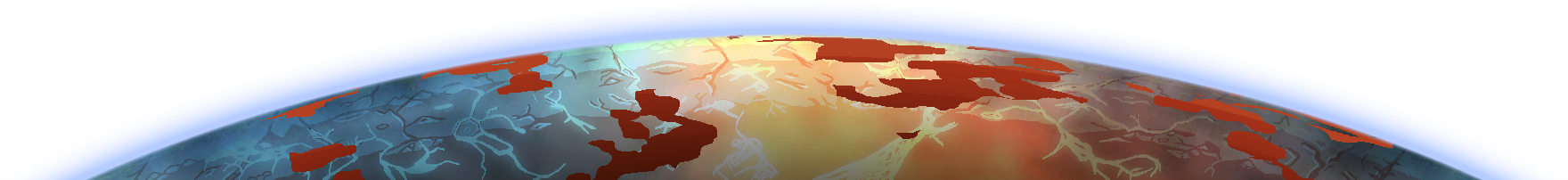 Horizonte planetário de Vulcânico Congelado