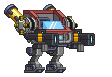 Feixe de Irradium em um mecha completo