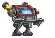 Braço de Mech Assassinato de Corvos em um mecha completo