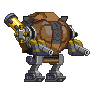 Corpo de Mech Esfinge Âmbar em um mecha completo