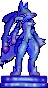 Cena de Estátua do Mega Lucario