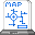 Cena de Tela de Mapa