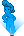 Cena de Dançarino Holográfico Azul