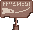 Cena de Placa de Informação Enferrujada