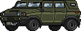 Cena de Carro de Transporte Militar