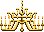 Animação de Candelabro Ornado de Ouro