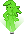 Cena de Dançarina Holográfica Verde