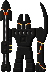 Cena de Estátua de Magma
