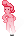 Cena de Dançarino Holográfico Rosa