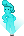 Cena de Dançarino Holográfico Ciano