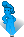 Animação de Dançarino Holográfico Azul