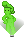 Animação de Dançarino Holográfico Verde