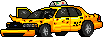 Cena de Taxi Americano Destruído