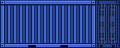 Cena de Contêiner Azul