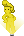 Cena de Dançarino Holográfico Amarelo