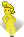 Animação de Dançarino Holográfico Amarelo
