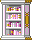 Cena de Estante de Livros Fofa