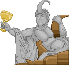 Cena de Estátua de Proa Mantizi