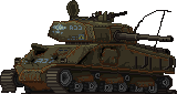Cena de M65A4-E Tanque Colonial Partisan Destruído