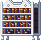 Cena de Estante de Livros Grande de Prata